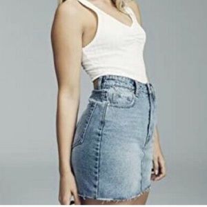 Cotton On Classic Denim Jean Skirt, Size: 6